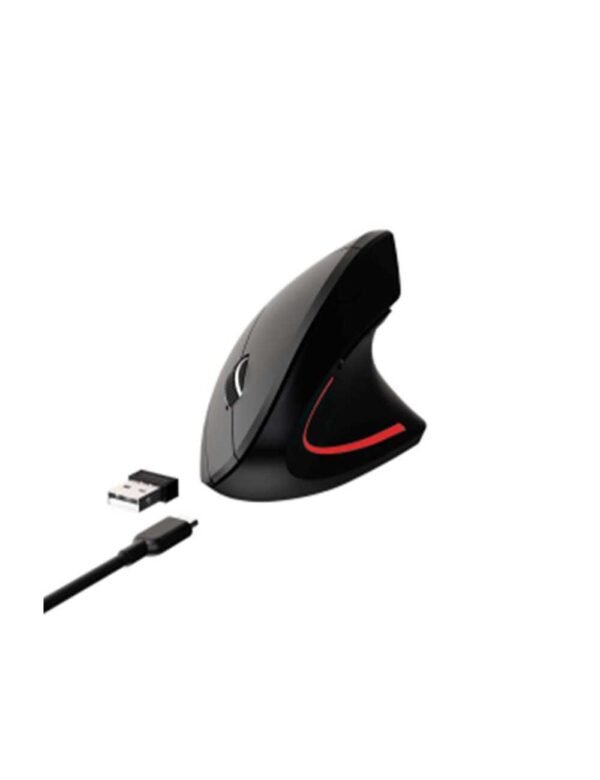 Mouse Vertical Wireless Recargable Netmak Nm-ergo